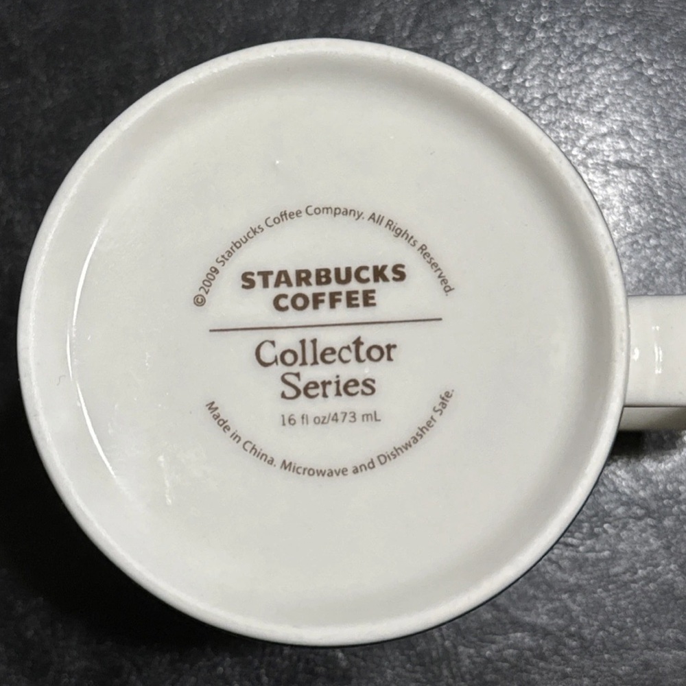 Starbucks Seattle Collectors Series 2009 City Global Icon Coffee Mug Cup - Picture 8 of 11
